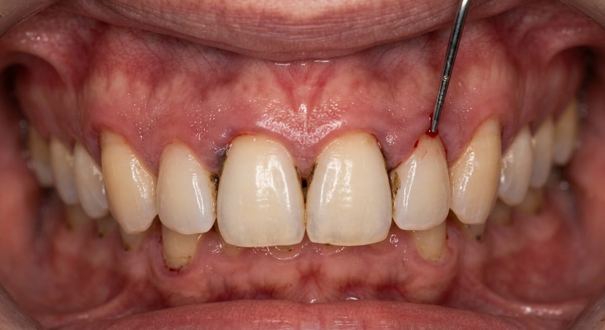 До: Хронический пародонтит средней степени