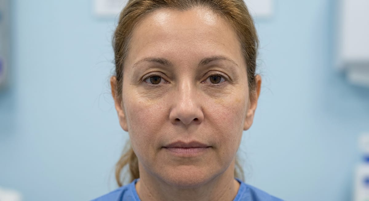 После: Постоперационный отёк (ринопластика)