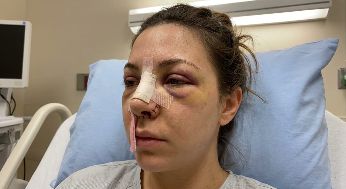 До: Постоперационный отёк (ринопластика)