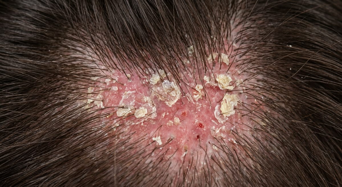 До: Псориаз волосистой части головы