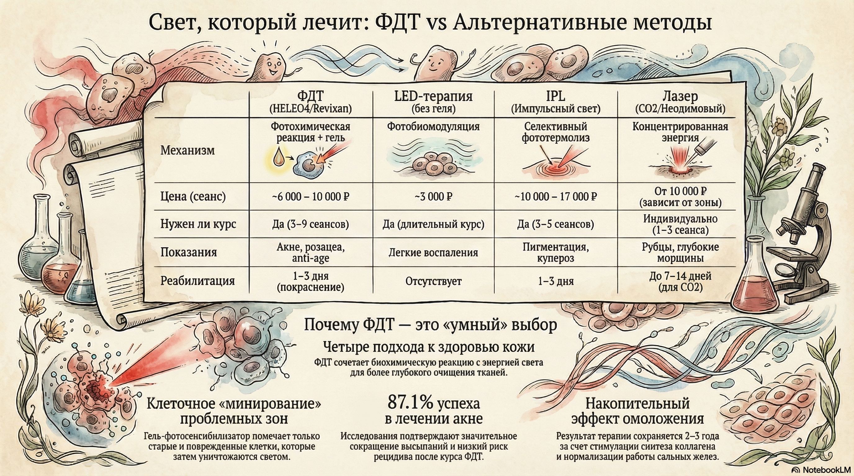 Инфографика: ФДТ vs альтернативы